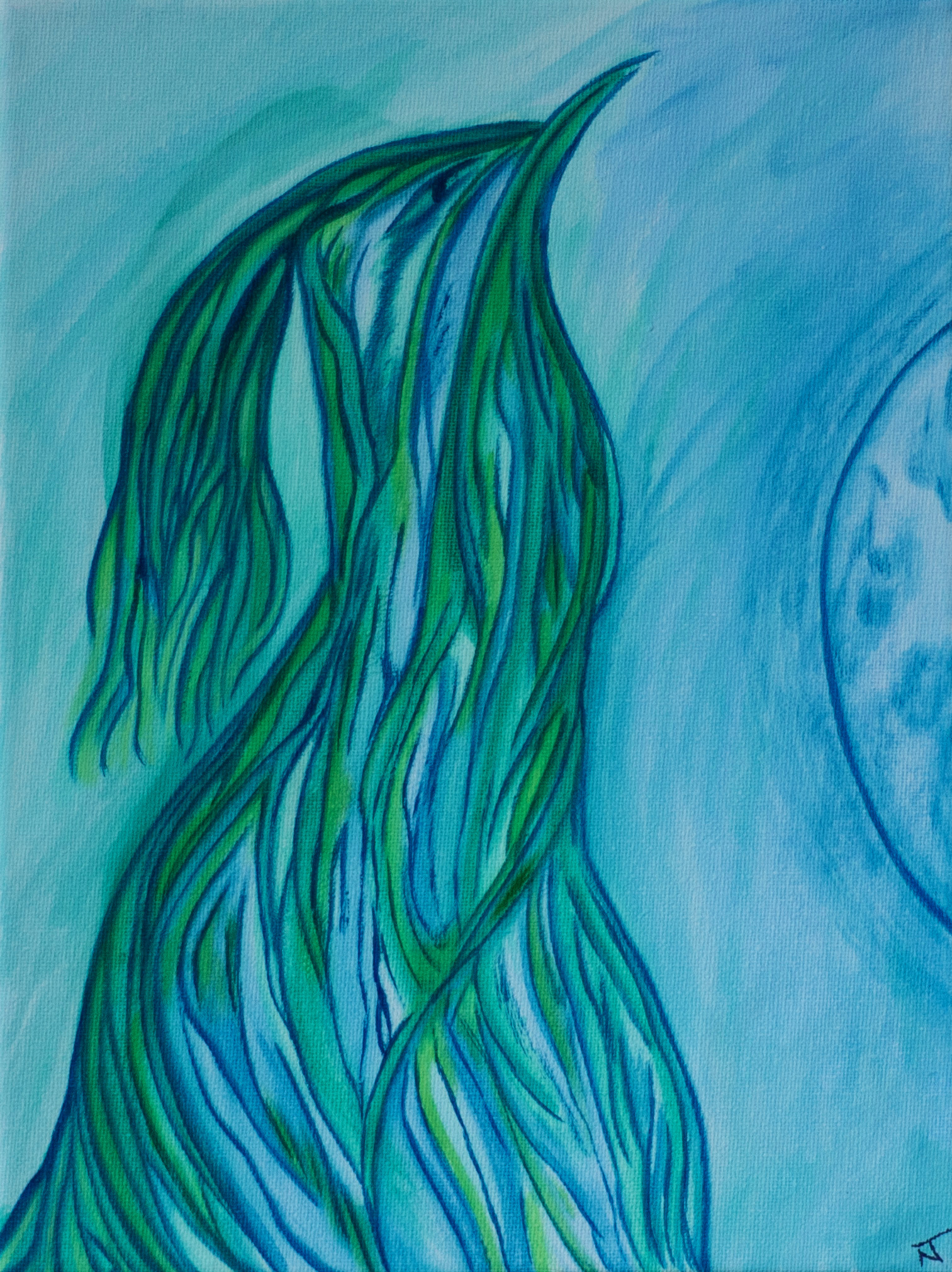 Nicole T blue painting